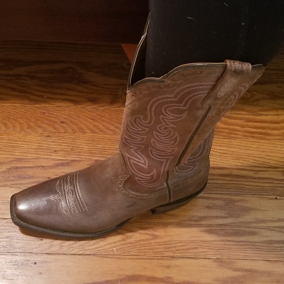 Leather cowboy boots - Picture 3 of 3